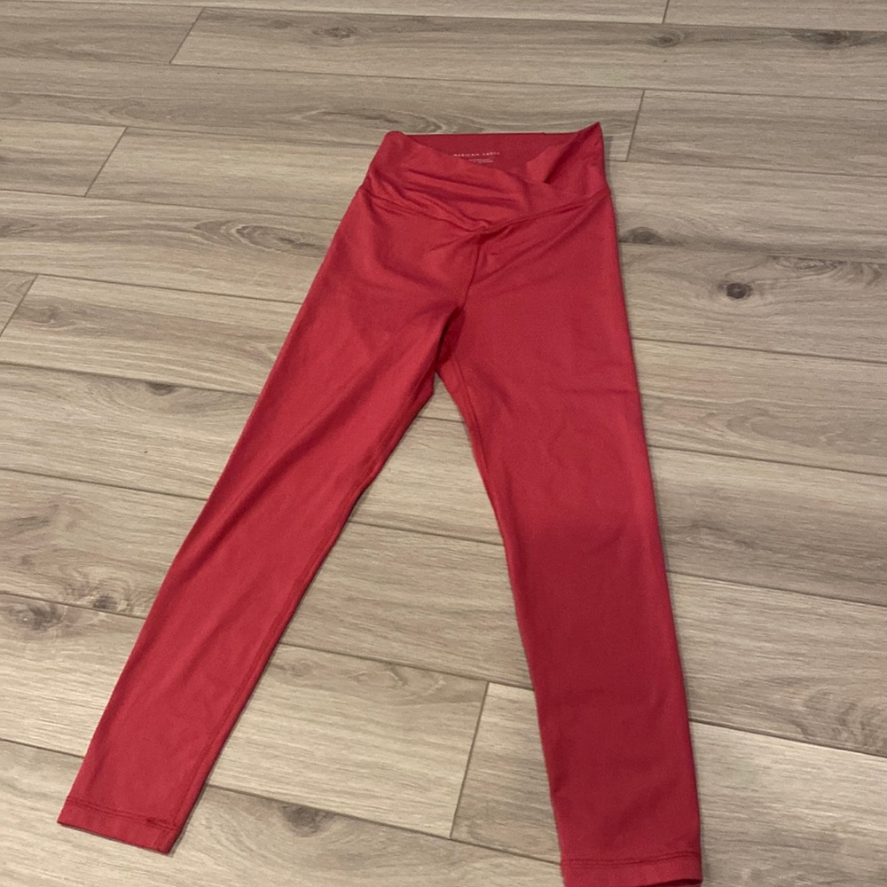 Pink aerie crossover leggings